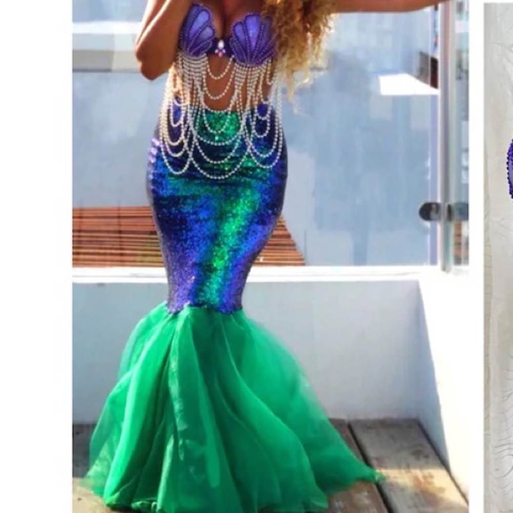 Mermaid adult women tail custome
